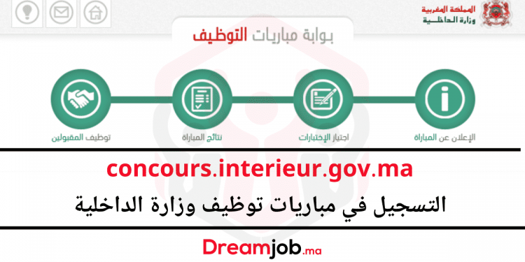 concours.interieur.gov.ma 2022 التسجيل في مباريات وزارة الداخلية