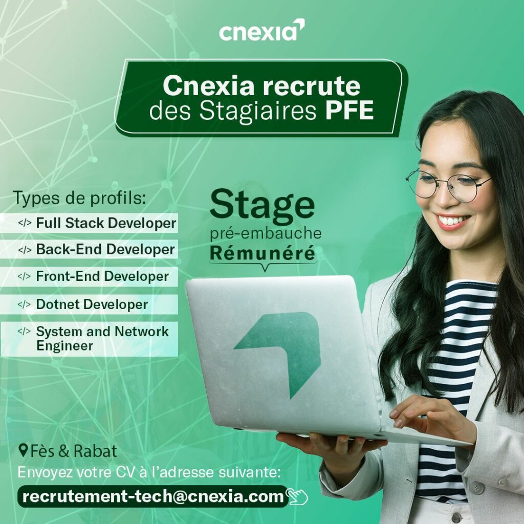 CNEXIA Stage PFE