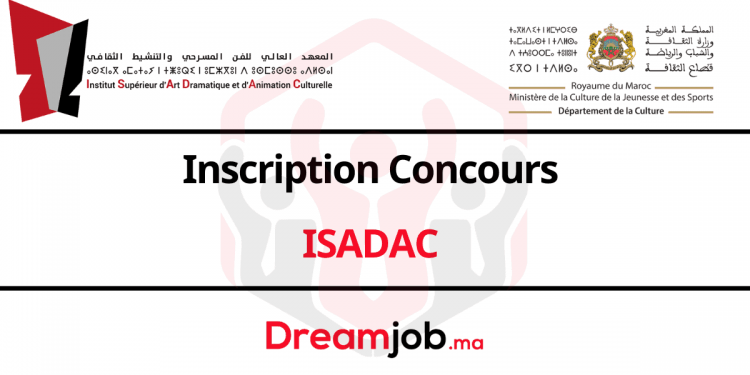 Inscription Concours ISADAC 2023/2024
