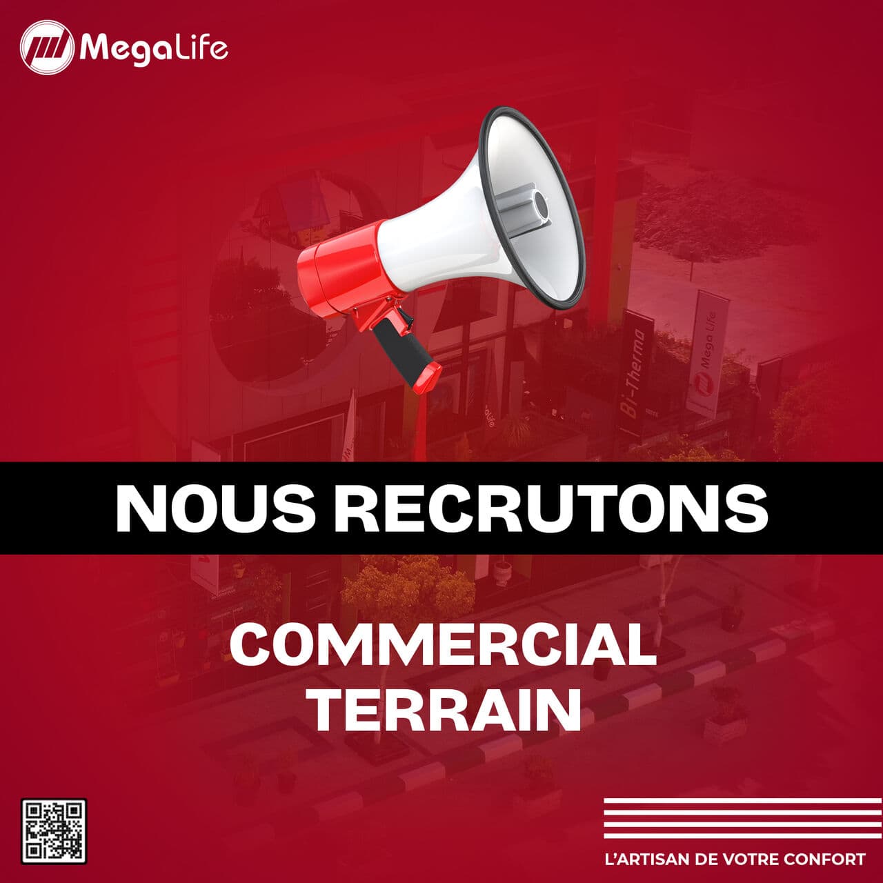 Megalife recrute des Commerciaux