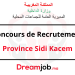 Concours de Recrutement Province Sidi Kacem 2025 (19 Postes)